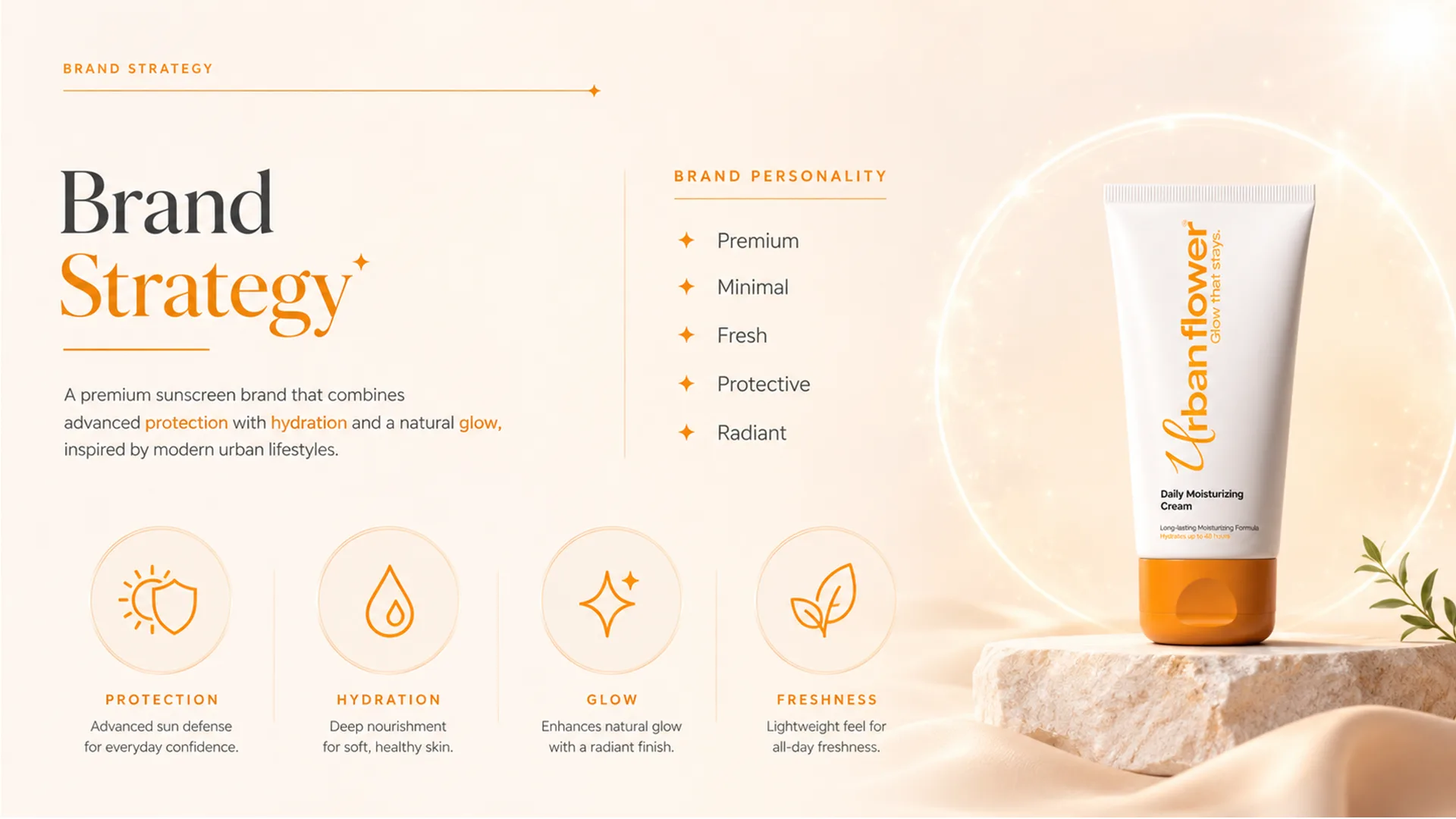 Urban Glow — Social Media packaging & visual design mockup 3 by Raghav Chopra